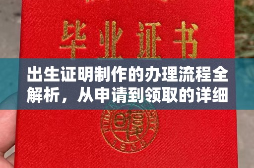 泸溪出生证明制作的办理流程全解析，从申请到领取的详细指南