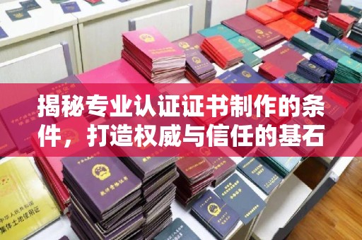 泸溪揭秘专业认证证书制作的条件，打造权威与信任的基石