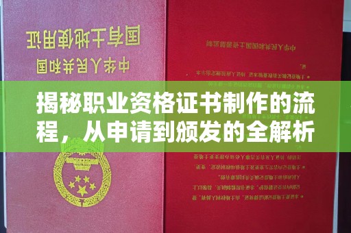 泸溪揭秘职业资格证书制作的流程，从申请到颁发的全解析
