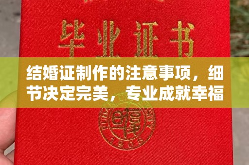 泸溪结婚证制作的注意事项，细节决定完美，专业成就幸福