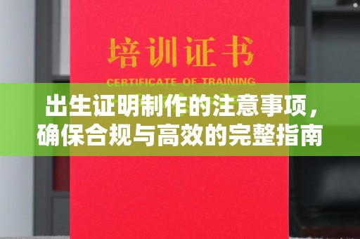 泸溪出生证明制作的注意事项，确保合规与高效的完整指南