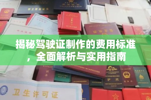 泸溪揭秘驾驶证制作的费用标准，全面解析与实用指南