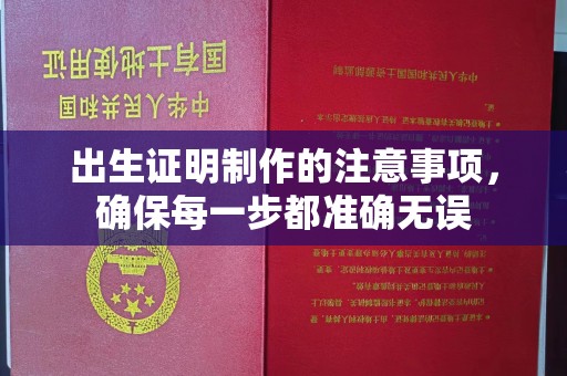 泸溪出生证明制作的注意事项，确保每一步都准确无误