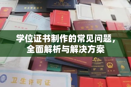 泸溪学位证书制作的常见问题，全面解析与解决方案