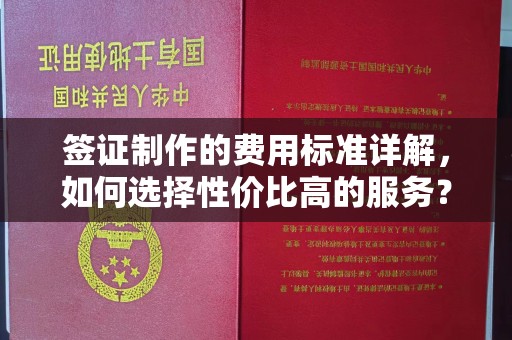 泸溪签证制作的费用标准详解，如何选择性价比高的服务？